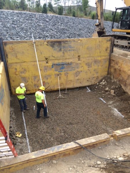 Prep for oil separator placement Prep for oil separator placement