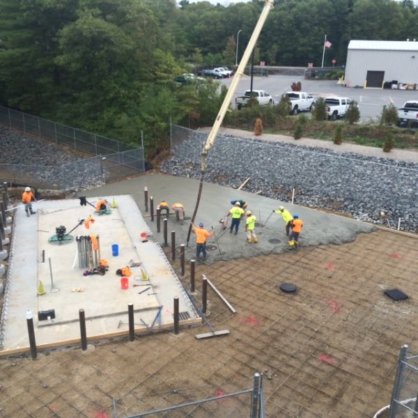 Concrete paving for parking lot Concrete paving for parking lot