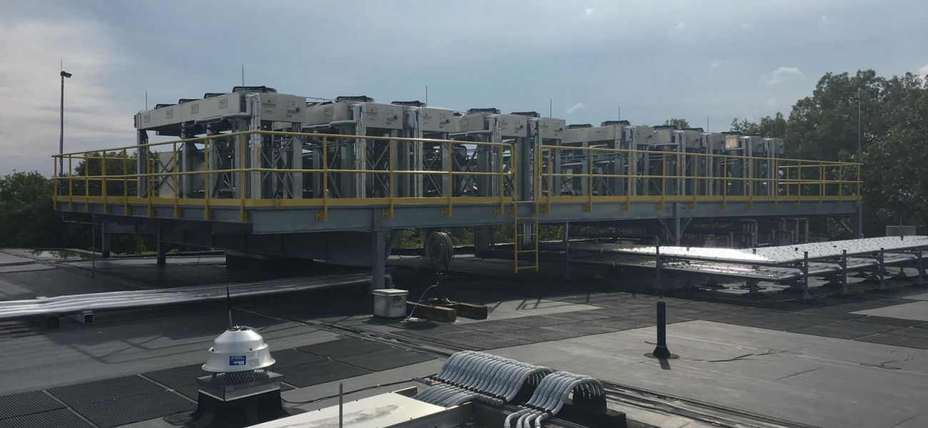 Condensing unit platform Condensing unit platform