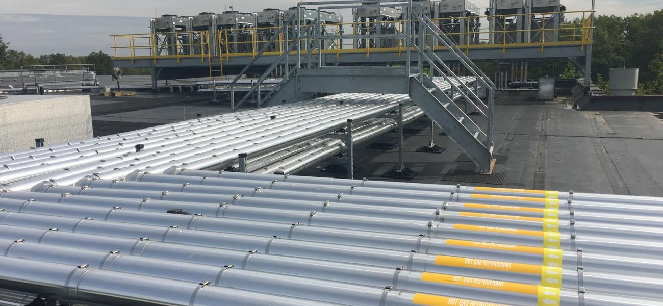 Piping on roof Piping on roof