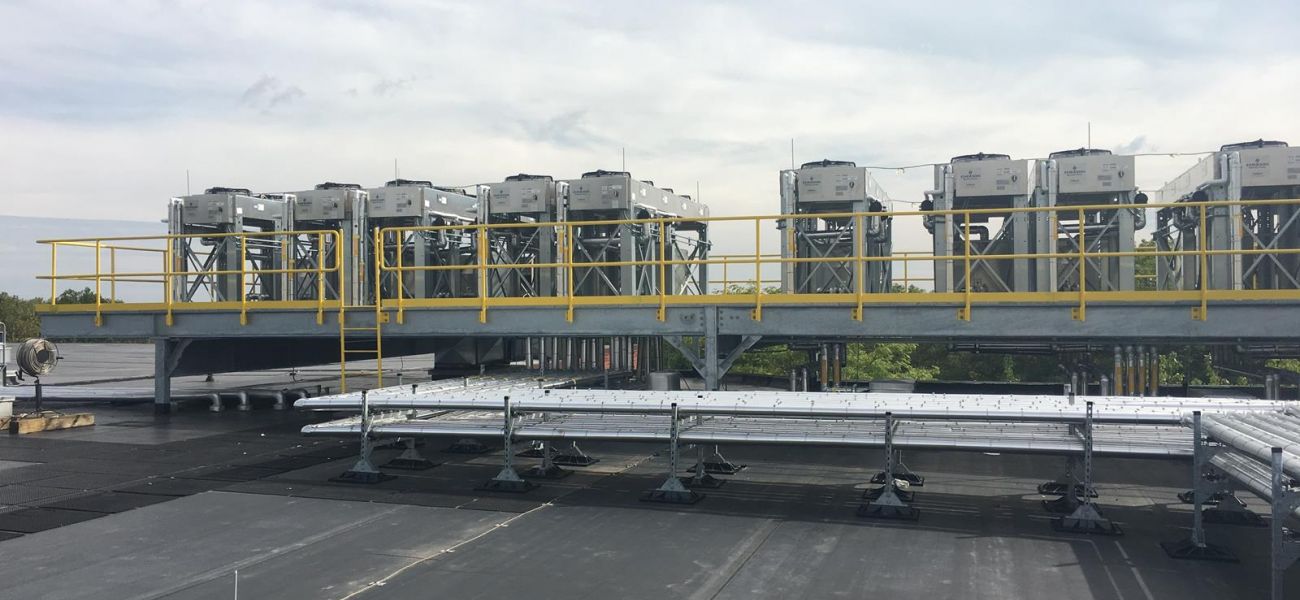 Refrigerant piping condenser platform Refrigerant piping condenser platform