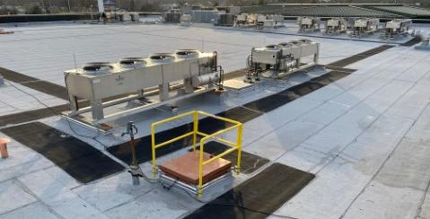 Replacement Roof with Condensers
